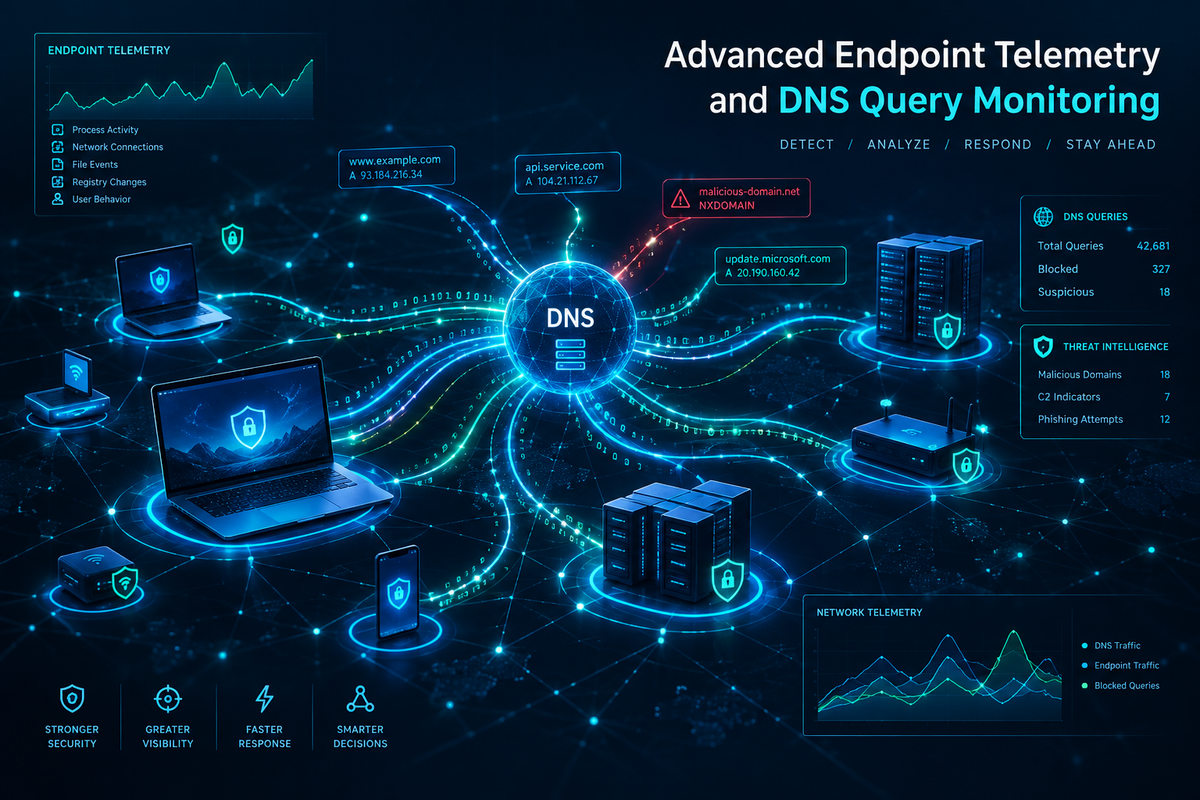 Advanced Endpoint Telemetry and DNS Query Monitoring