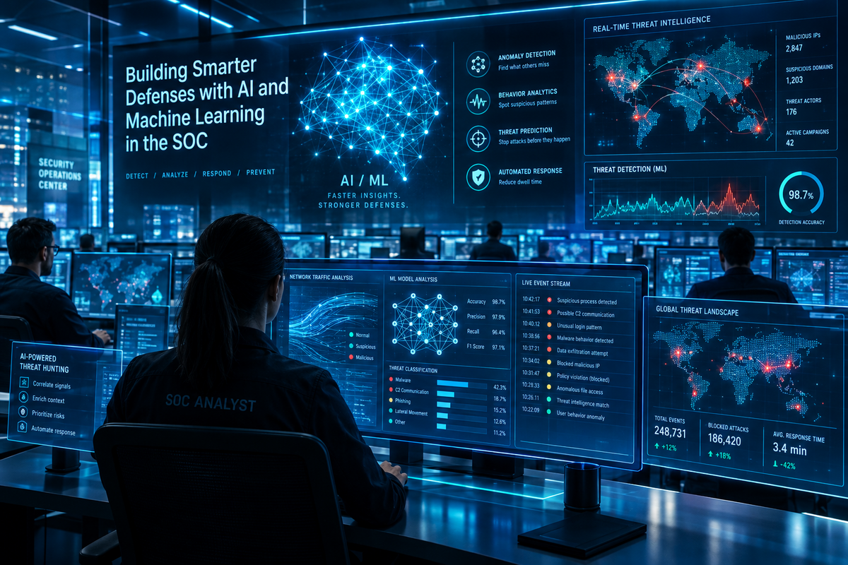 Building Smarter Defenses with AI and Machine Learning in the SOC