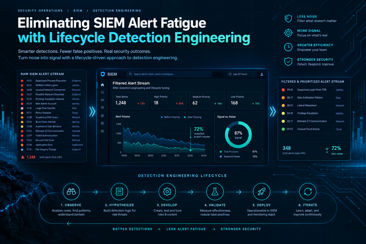 Eliminating SIEM Alert Fatigue with Lifecycle Detection Engineering