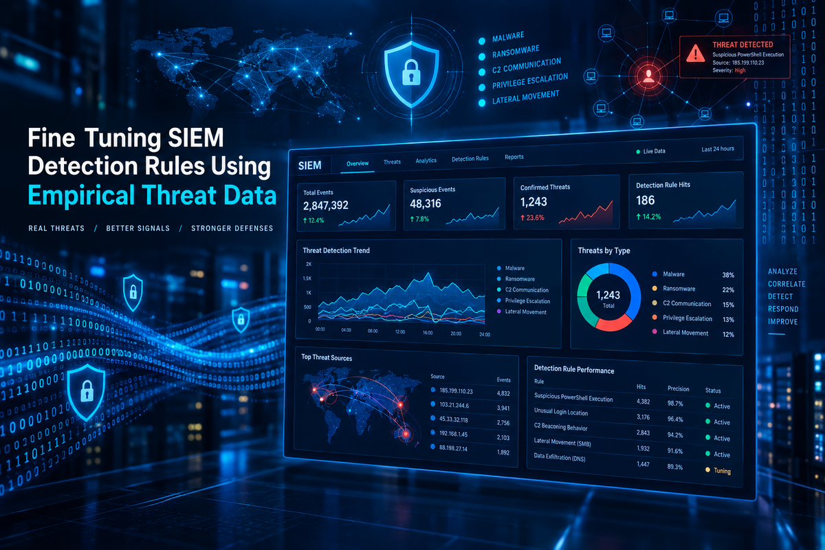 Fine Tuning SIEM Detection Rules Using Empirical Threat Data