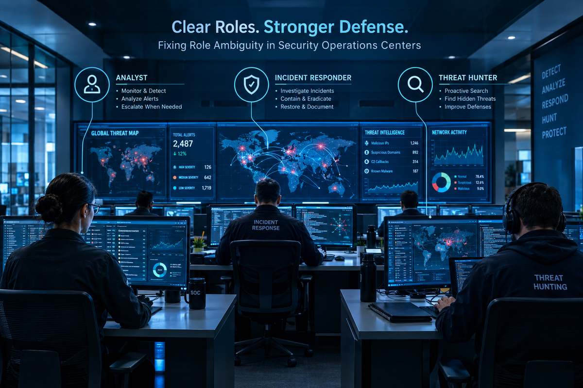 Fixing Role Ambiguity in Security Operations Centers