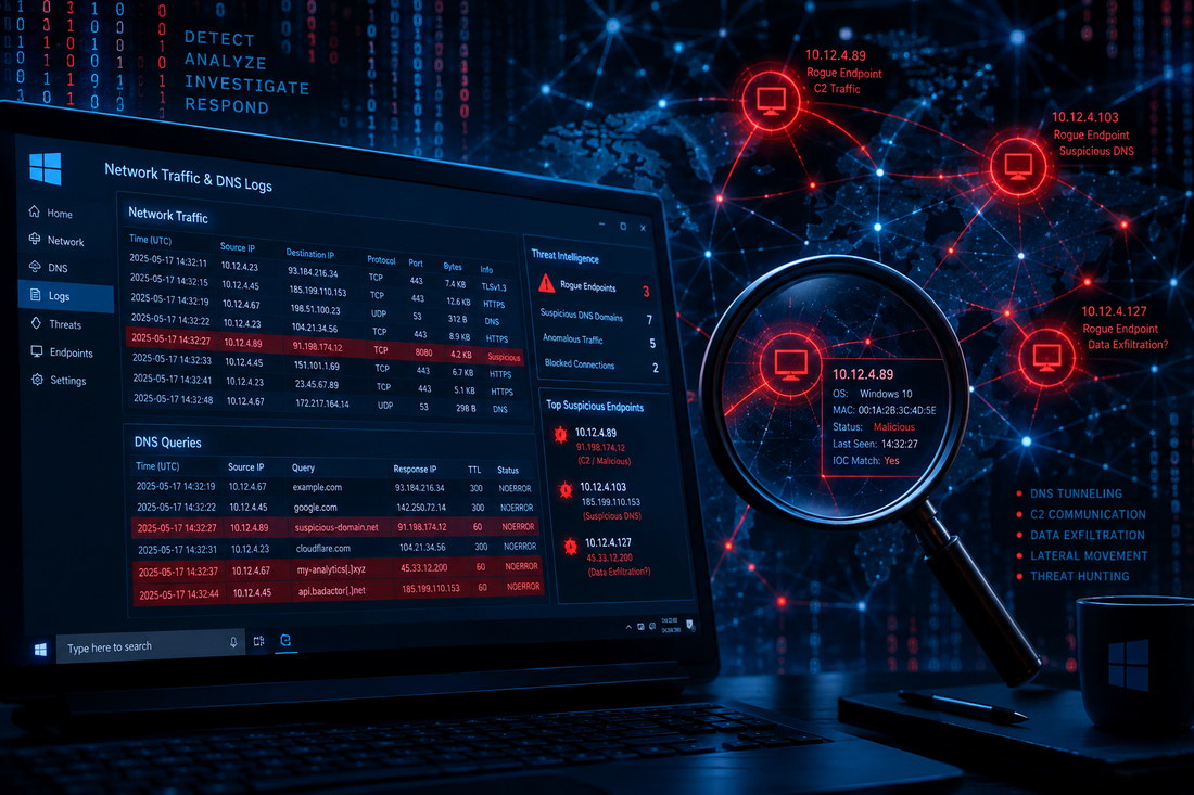 Investigating Rogue Endpoint DNS Traffic in Windows