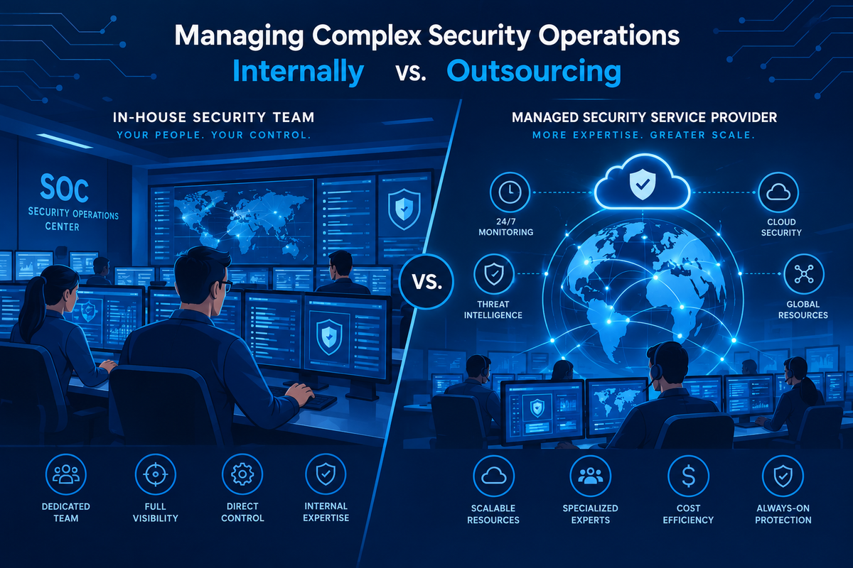 Managing Complex Security Operations Internally vs. Outsourcing