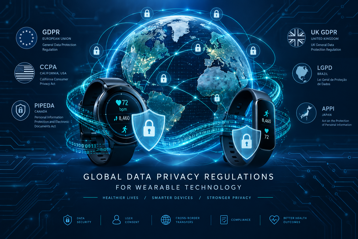 Navigating Global Data Privacy Regulations for Wearables