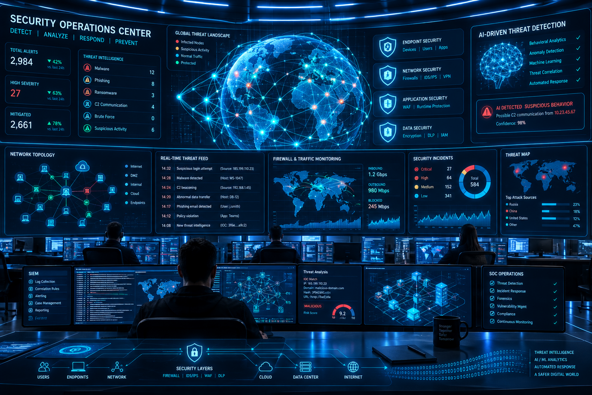 Optimizing Security Operations Center Architecture for Modern Threat Defense