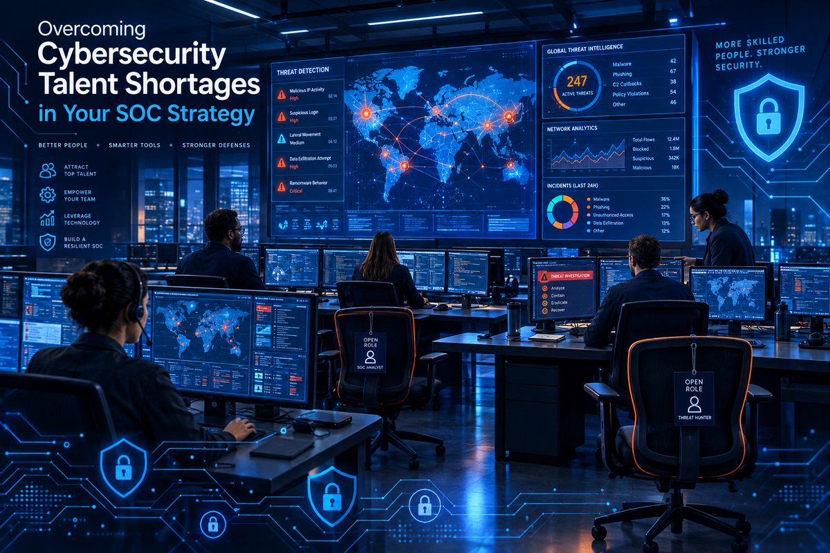 Overcoming Cybersecurity Talent Shortages in Your SOC Strategy