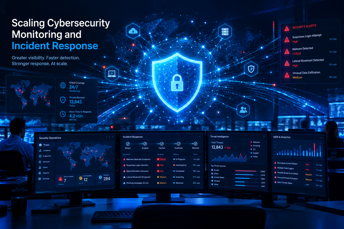 Scaling Cybersecurity Monitoring and Incident Response