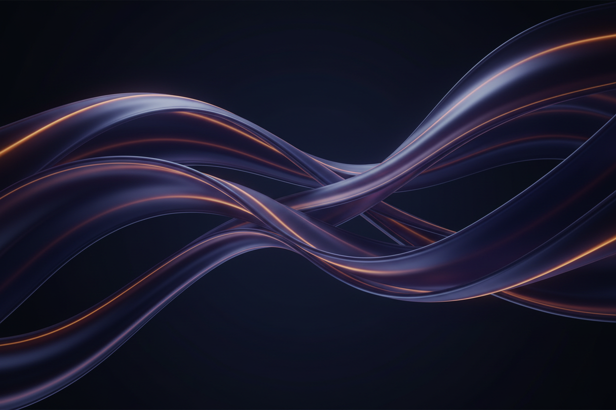 blue purple ochre waves